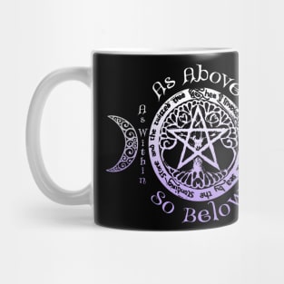 Wiccan Pagan Witch - As Above, So Below Tee Mug